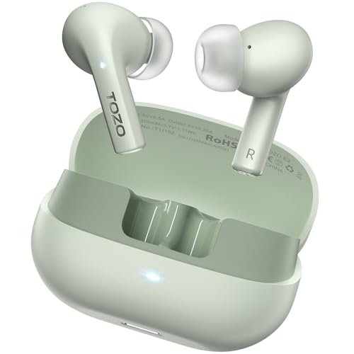 TOZO E2 Wireless Earbuds with 2 Mics AI Call Noise...