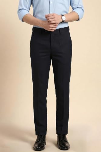 Image of Peter England Men Mid Rise Neo-Slim Formal Trouser