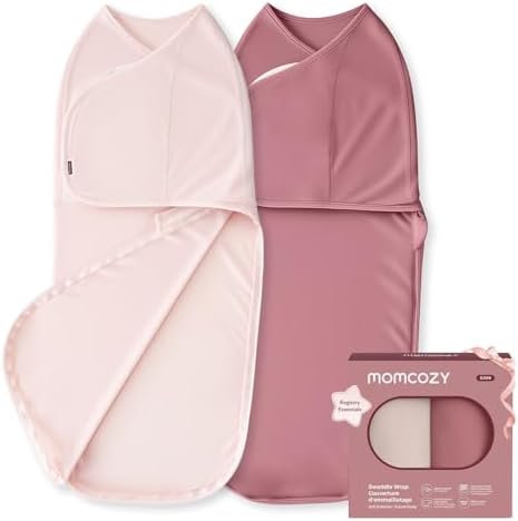 Momcozy Swaddles for Newborns, Quiet Fastener Swaddle Suitable fo...