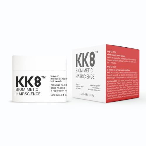 Image of KK8 Leave-In Molecular Repair Hair Mask | Deep Repair Treatment for Dry, Damaged & Frizzy Hair | Strengthens, Smoothens & Restores Hair | 200 ml