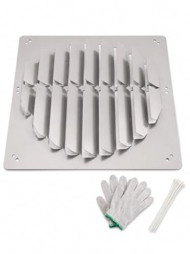 Windschutz für Außenklimaanlage, Kondensatorabdeckung für Direktluftstrom(Square, 50x50cm/ 19.69×19.69in)
