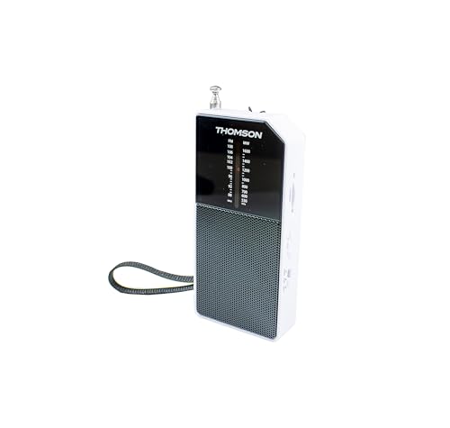 Radio portable Thomson RT205 argent avec reception analogique FM MW