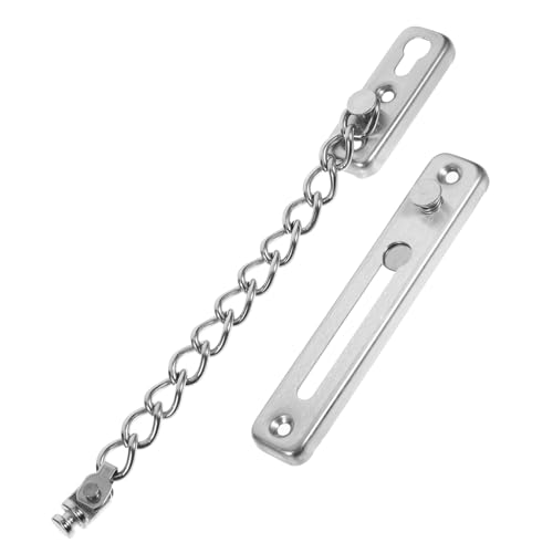 Frcolor ステンレス製耐久ドアセキュリティロック チェーン強化構造 簡単取付け 対策 玄関及び室内扉用