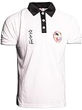Hayashi Poloshirt „WKF Karate-Do“, Dry Fit - Weiss, Gr. S