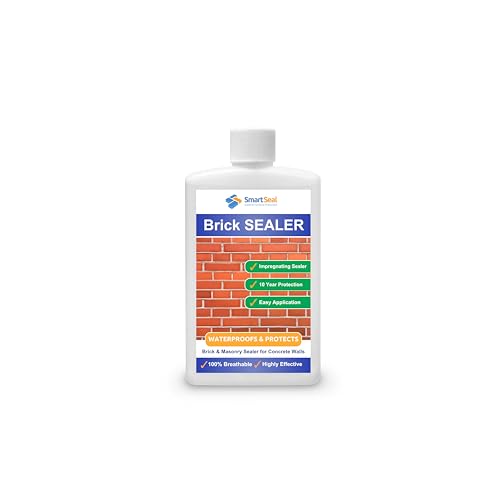Smartseal Brick Sealer - 100ml Sample - Breathable Brick Waterproofer & Clear Sealant. Protective Damp Seal & Waterproof Sealant for Bricks Masonry Concrete & Stone. Lasts up to 10 years