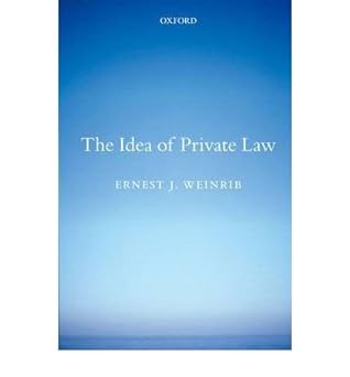 [(The Idea of Private Law )] [Author: Ernest J. Weinrib] [Dec-2012] book cover