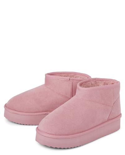 Image of The Children's Place Girls' Girls Mini Ankle Platform Boot, Faux-fur Lined