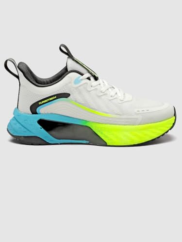 Image of Action TURBO-502 White Lightweight Sports Running Shoes for Men