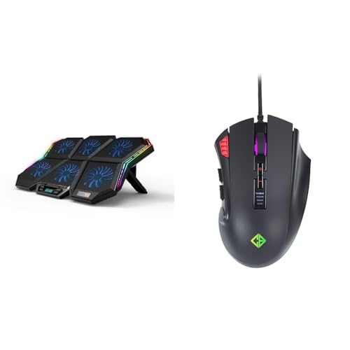 Image of Cosmic Byte Meteoroid RGB Laptop Cooling Pad with 6 Fan Upto 17 inch laptops (Black /Blue)