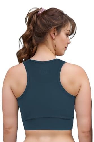 Image of Sports Bra for Women | Non-Padded High Support Gym, Yoga & Running Bra | Seamless Sweat-Wicking Polyester Workout Bra