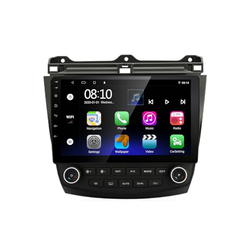 For Honda Accord 7th 2003-2007 Android Car Stereo Build-in Carplay Android A...