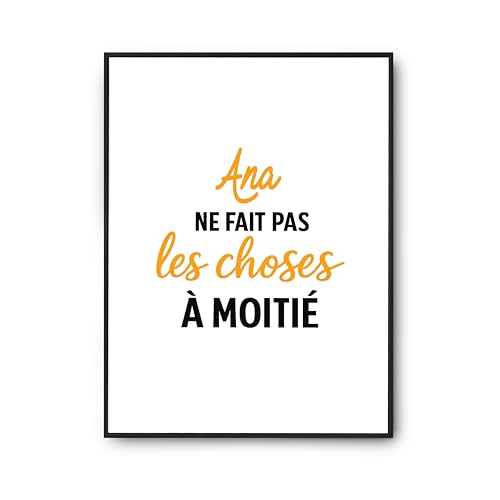 Affiche Ana ne fait pas les choses à moitié pour rompre la monotonie d'une déco murale vide