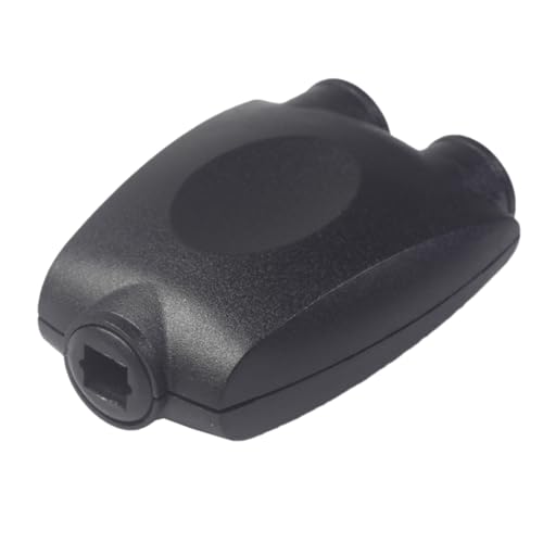 CIYODO Optical Audio Splitter Adapter Spdif One Input to Two Outputs Lightweight Design for Home Theater and Amplifiers Black Finish