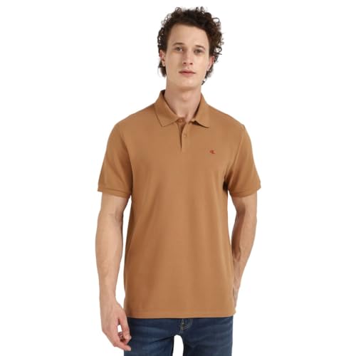 Image of Solid Regular fit Cotton Polo t-Shirt