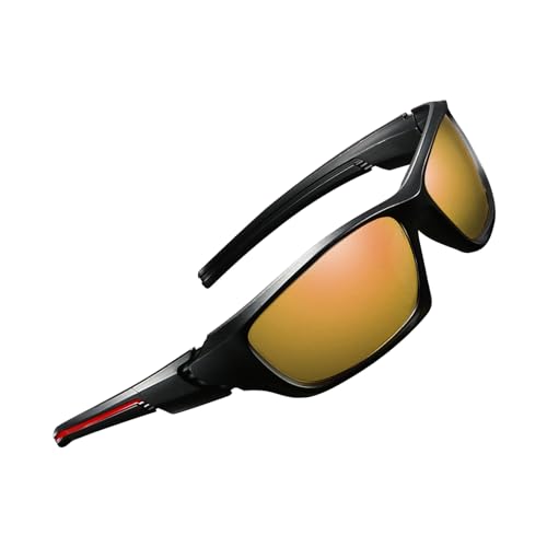 Gafas deportivas al aire libre, gafas de sol polarizadas con protección UV, antirreflejos, modernas, ligeras, de 5.7 pulgadas, ligeras y cómodas, versátiles para pesca, conducción, golf, Polarización