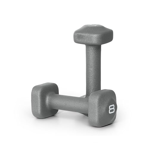 Tone Fitness Neoprene Dumbbell Weight Pairs with Anti-Roll Square Head | Multiple Options