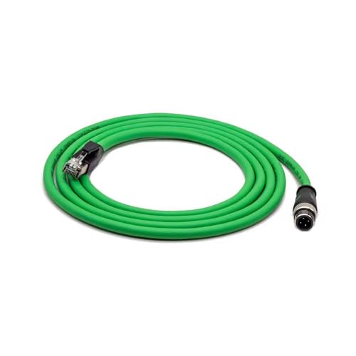 Cable Ethernet Industrial M12 a RJ45 Cat5e 3.3 pies miniatura 4
