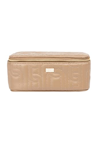 Trousse de toilette pour femme pour ranger maquillage et soins beige