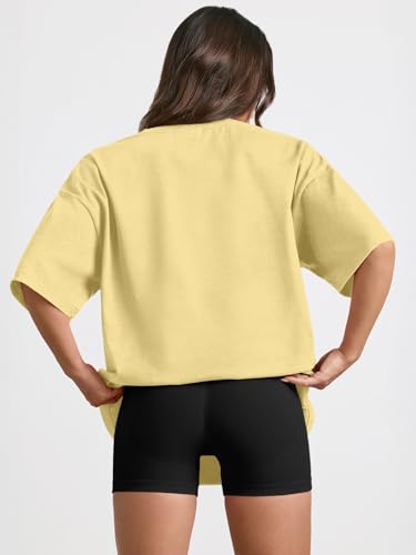 Image of Trendy Queen Womens Oversized T-Shirts Short Sleeves Workout Tops | Casual Summer Gym Tees Plus Size Fashion Clothes 2026