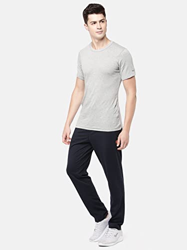 Image of Macroman M-Series Pro Lounger for Men in Cotton Poly Fabric Moisture-Wicking Casual Wear Pants with Sporty Neon Accents & Mesh Panels