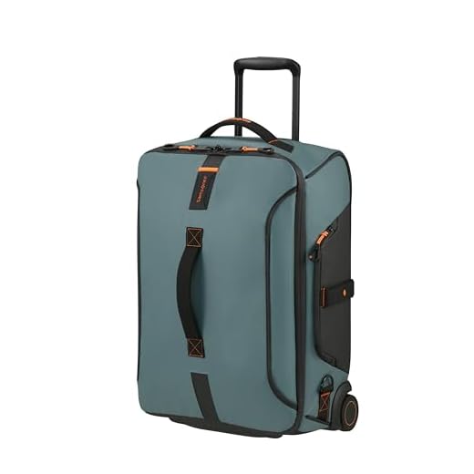 Samsonite Paradiver Light - Reisetasche mit Rollen & Rucksackfunktion (55 cm), Small, Handgepäck, Wasserabweisend, Leicht, 51L, Waldgrün (Forest)