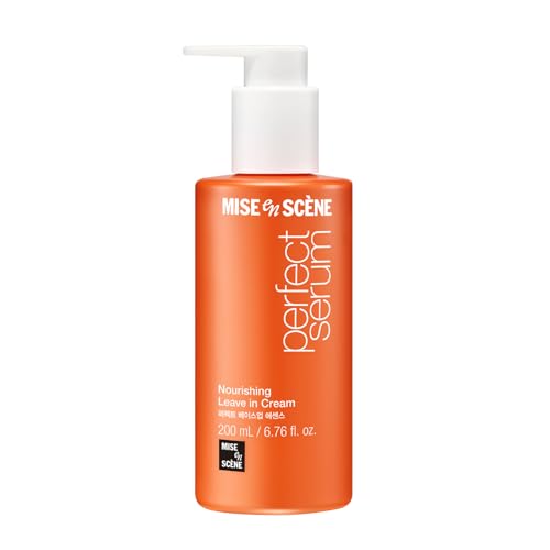 Image of Mise En Scene Perfect Base Up Essence - Leaved In Conditioner for Heat Protectant, for Frizzy & Dry | Lightweight Cream Texture | Fast Absorbing | Smooths, Shine | Korean Hair Care (6.76 Fl. Oz.)