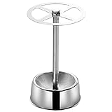 Stainless Steel Toothbrush Holder Stand, Multi Functional Toothbrush Holder Organizer Toothpaste Stand with 4 Slots, Metal Storage Organizer for Bathroom Vanity Countertop