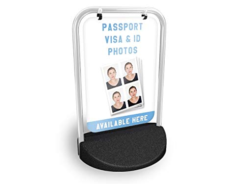 Passport & ID Photos Eco Swinger Pavement Sign MEGA Listing Outdoor Street Advertising Display…