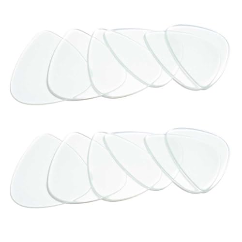 Médiators pour guitare électrique cassés ? Lot de 12 transparents robustes 3 tailles