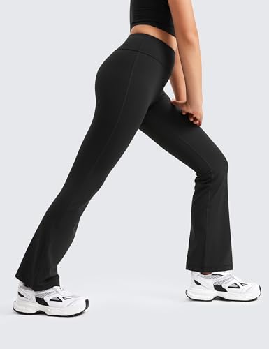 CRZ YOGA Girls Butterluxe Flare Leggings - Kids High Waist Bell Bottoms Bootcut Lounge Casual Active Yoga Dance Pants4