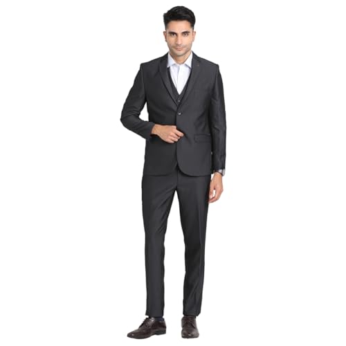 Image of Turtle Men 100% Cotton Notch Lapel Collar Tailored Fit Three Piece Party Suits