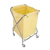 2 ruedas con freno Royal Catering - RCWW 3 - Carro para ropa - 200 L - 4 Ruedas / 2 Frenos - Bolsa: 52 x 50 x 76 cm