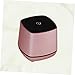 TEHAUX Portable Rose Gold USB Powered Desktop Bass Sound Speaker Compact Mini Wired Computer Speaker with Volume Control Small Stereo Music Player for Laptop Office Home Use