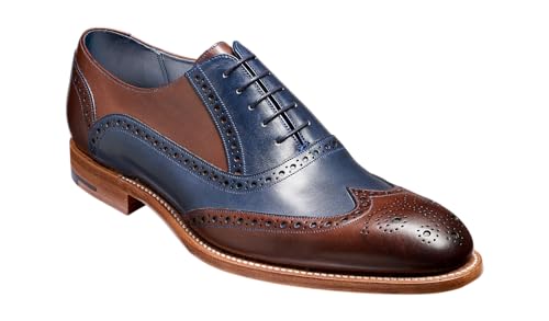 Image of BARKER Valiant Men's Handmade Oxford Derby Shoes - Premium Calf Leather, Goodyear Welted, Hand-Painted Finish, Classic Formal Style
