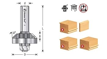 Amana Tool - 55314 Carbide Tipped 45 Deg Laminate Miter