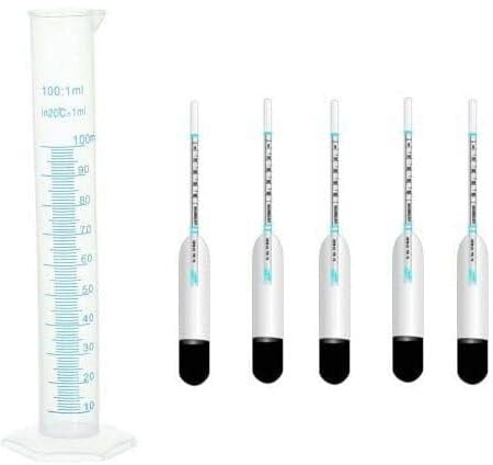 Shree Balaji Traders Milk Lactometer for checking Milk Purity with in a Minute Test Kit (5 Unit Lactometer with 1Unit 100ML Jar) pack of 6 pcs (B0CSDQN7M3) Amazon Price History, Amazon Price Tracker