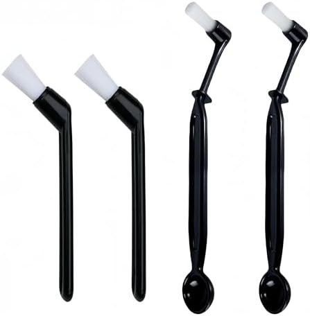 4-Piece Coffee Machine Cleaning Brush Set, 2 Cleaning Brushes and 2 Coffee Brushes With Spoon heads, For Cleaning Coffee Grinders, An Ideal Accessory For Your Home Kitchen