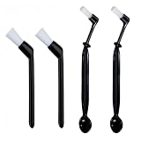 4-Piece Coffee Machine Cleaning Brush Set, 2 Cleaning Brushes and 2 Coffee Brushes With Spoon heads, For Cleaning Coffee Grinders, An Ideal Accessory For Your Home Kitchen