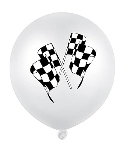Image of 16Pcs Happy Birthday Decoration Items Race Car Theme Decorations Tyre Foil Balloons For Birthday , Theme Party(Pack Of 16 , Multicolor)