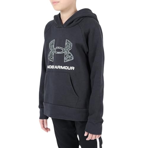 Girls' UA Rival Fleece Big Logo Print Fill Hoodie X-Large