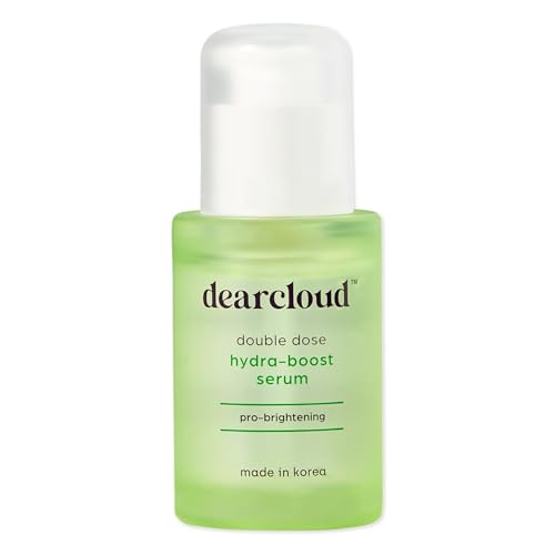 dearcloud Double Dose Hydra-Boost Serum – Hydrating Hyaluronic Acid & Vitamin C Face Serum (1 fl oz)
