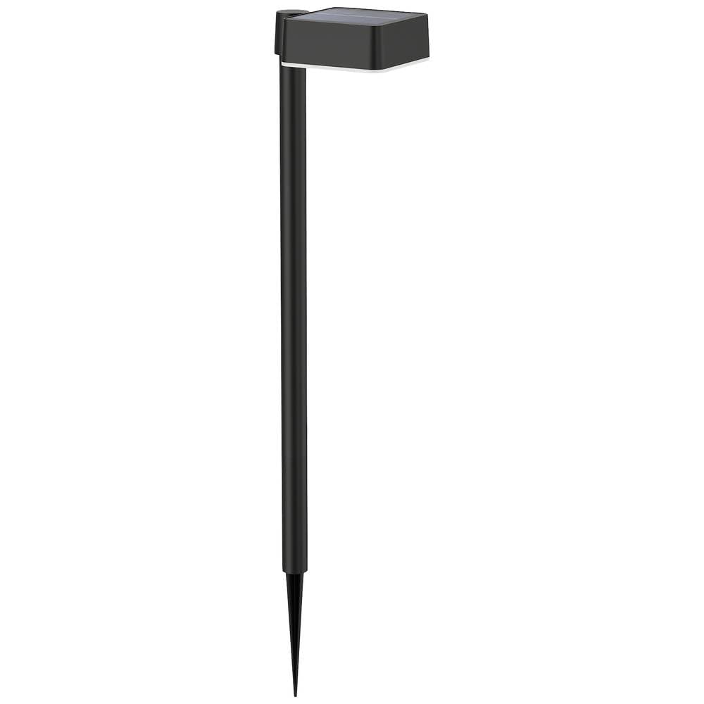 Philips Lighting Vapora Outdoor Solar Wall Light, 1.5W, 2700K, Black, IP44 Weatherproof