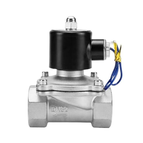 Électrovanne inox 304 normalement fermée 2" DC24V anti corrosion pour fluide