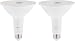AmazonBasics 90 Watt Equivalent, Bright White, Non-Dimmable, PAR38 LED Light Bulb | 2-Pack