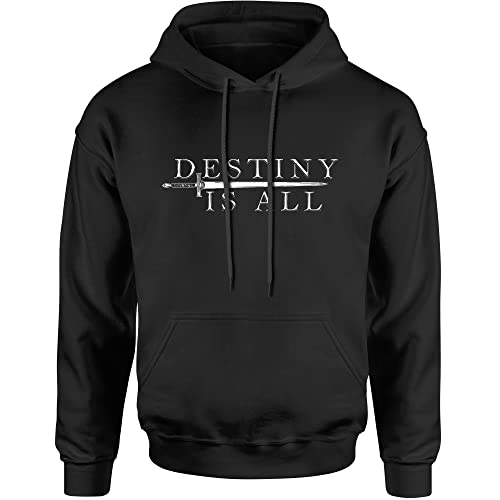 FerociTees Hoodie Destiny is All Adult Large Black