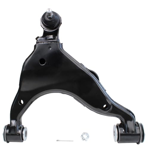 Image of Detroit Axle - Front 4pc Control Arms for 03-09 Toyota 4Runner FJ Cruiser Lexus GX470, 4 Upper & Lower Control Arms 2003 2004 2005 2006 2007 2008 2009 Replacement
