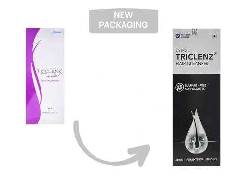 Image of Triclenz Hair Cleanser Sulfate-Free Moisturizing Shampoo for Dry, Damaged & Frizzy Hair Dermatologically Tested Gentle Daily Hair Wash for Men & Women