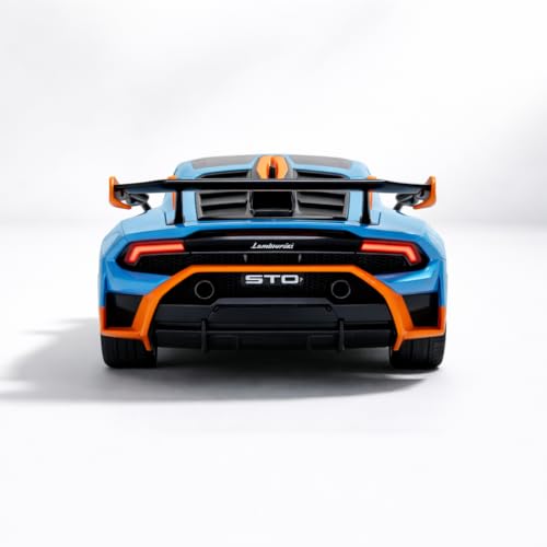 Image of Wizplex MSZ Official Licensed Lamborghini Huracan STO Diecast Model Car 1:32 Scale | Light & Sound | Pull Back Action | Metal Supercar Toy | Collectible Display & Gift