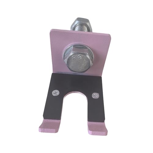 Menolana Barbell Hanger Barbell Rack Anti Scratch Strength Training Exercise Bodybuilding Organizer Wall Mount Barbell Holder for Home, Pink