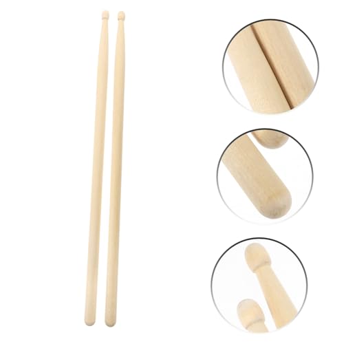 4 pares baquetas de madera de arce para batería miniatura 4
